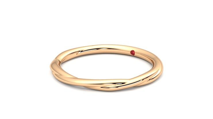 Taylor & Hart Brisa Wedding Ring 360 degree image 24