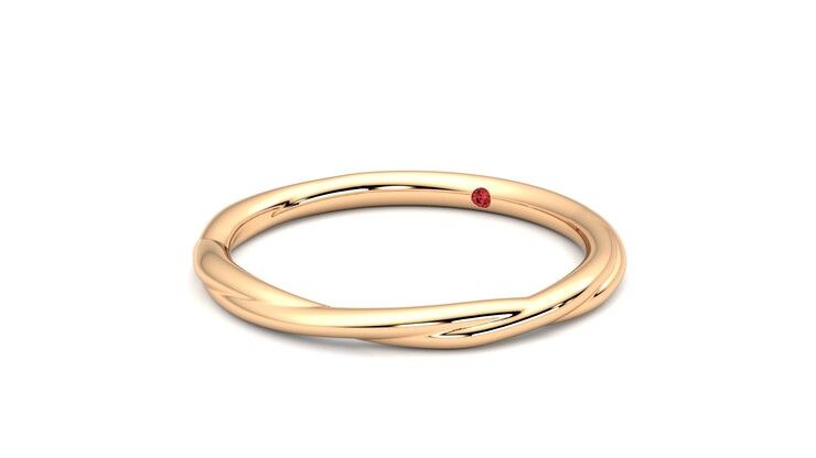 Taylor & Hart Brisa Wedding Ring 360 degree image 25