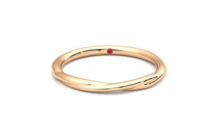 Taylor & Hart Brisa Wedding Ring 360 degree image 29