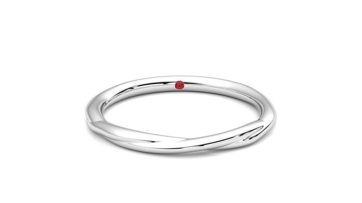 Taylor & Hart Brisa Wedding Ring 360 degree image 1