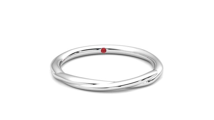 Taylor & Hart Brisa Wedding Ring 360 degree image 2