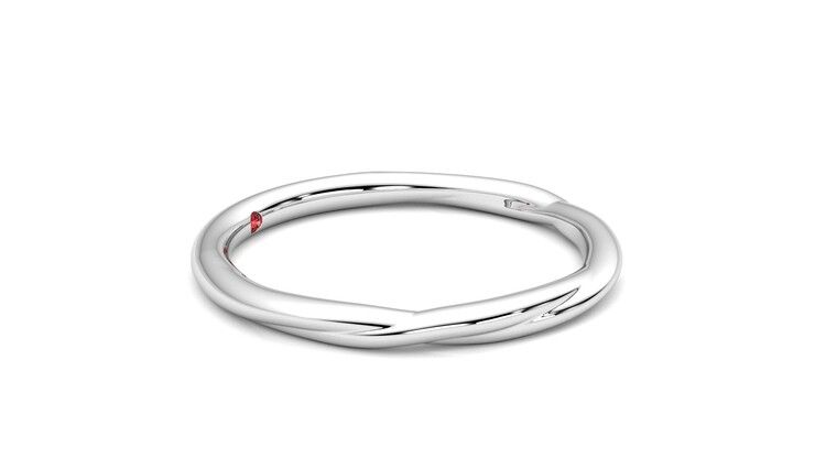 Taylor & Hart Brisa Wedding Ring 360 degree image 8