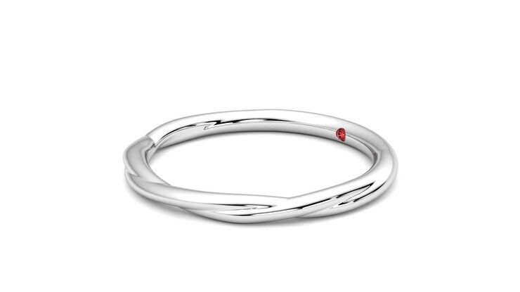 Taylor & Hart Brisa Wedding Ring 360 degree image 23