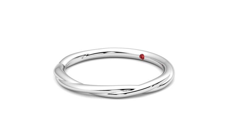 Taylor & Hart Brisa Wedding Ring 360 degree image 24