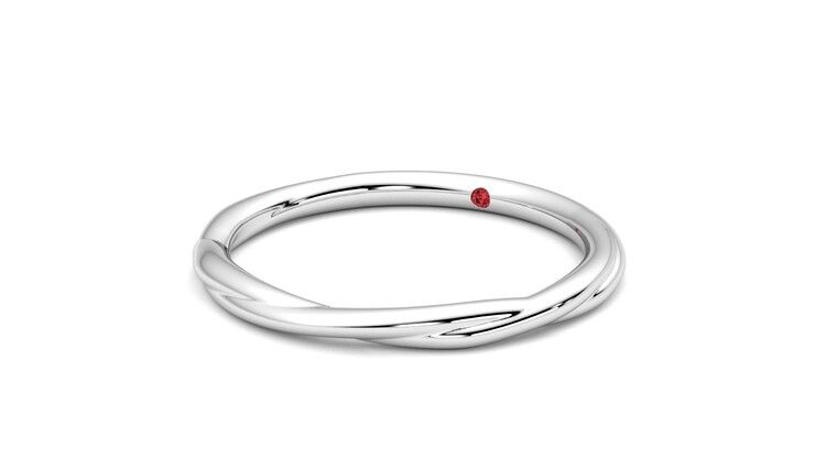 Taylor & Hart Brisa Wedding Ring 360 degree image 25