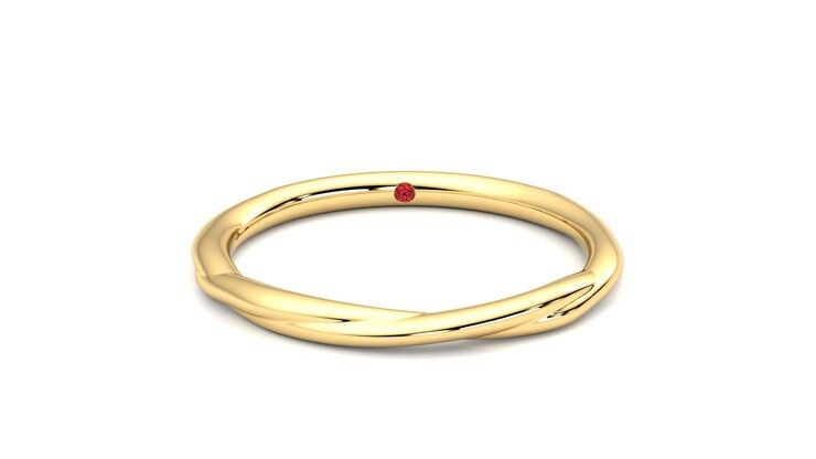 Taylor & Hart Brisa Wedding Ring 360 degree image 1