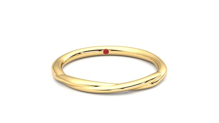 Taylor & Hart Brisa Wedding Ring 360 degree image 2