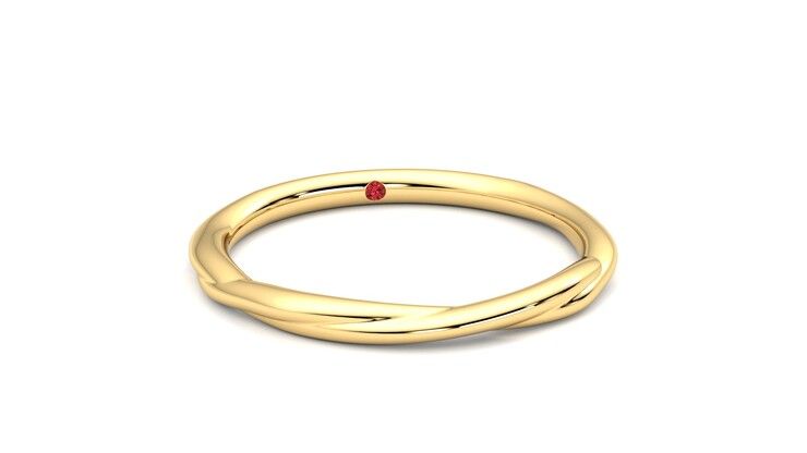 Taylor & Hart Brisa Wedding Ring 360 degree image 3