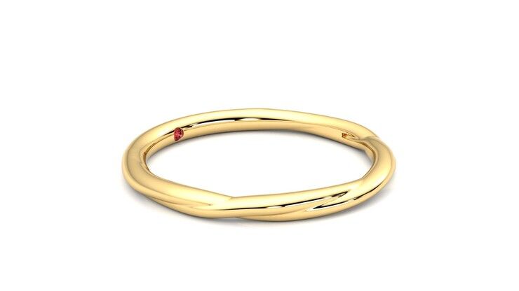 Taylor & Hart Brisa Wedding Ring 360 degree image 7