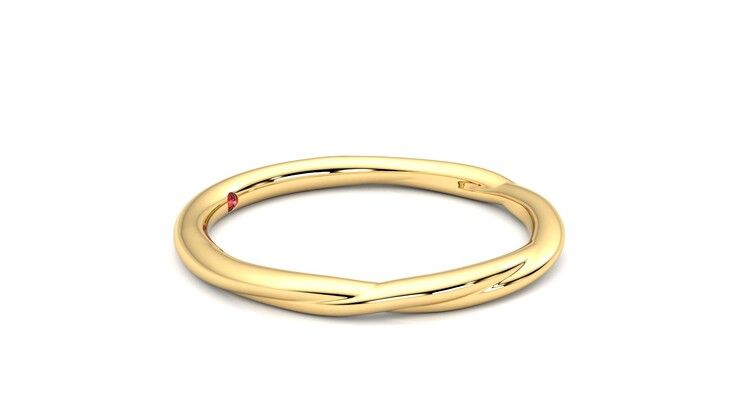 Taylor & Hart Brisa Wedding Ring 360 degree image 8