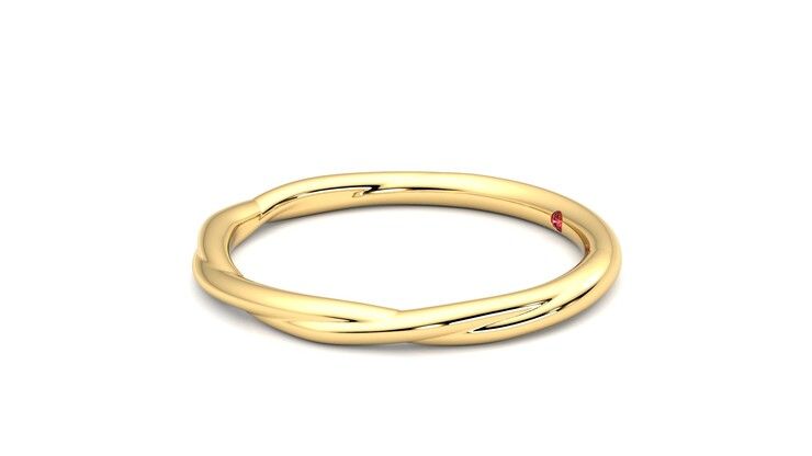 Taylor & Hart Brisa Wedding Ring 360 degree image 22