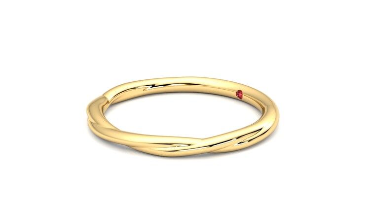 Taylor & Hart Brisa Wedding Ring 360 degree image 23