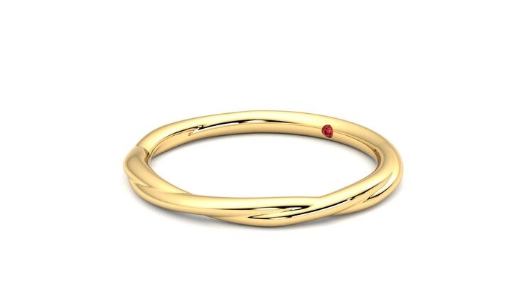 Taylor & Hart Brisa Wedding Ring 360 degree image 24