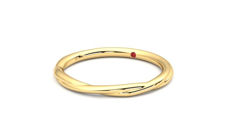 Taylor & Hart Brisa Wedding Ring 360 degree image 25