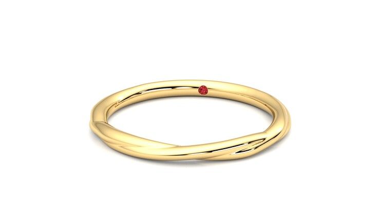 Taylor & Hart Brisa Wedding Ring 360 degree image 27