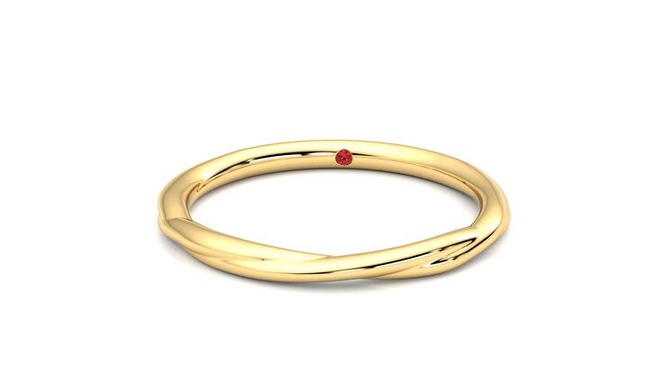 Taylor & Hart Brisa Wedding Ring 360 degree image 28