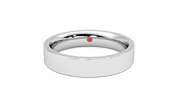 Buckeye | Platinum plain wedding ring | Taylor & Hart