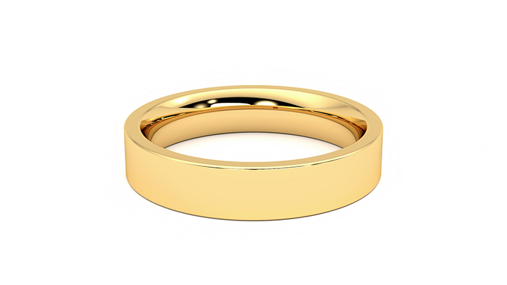 Taylor & Hart Buckeye Wedding Ring 360 degree image 13