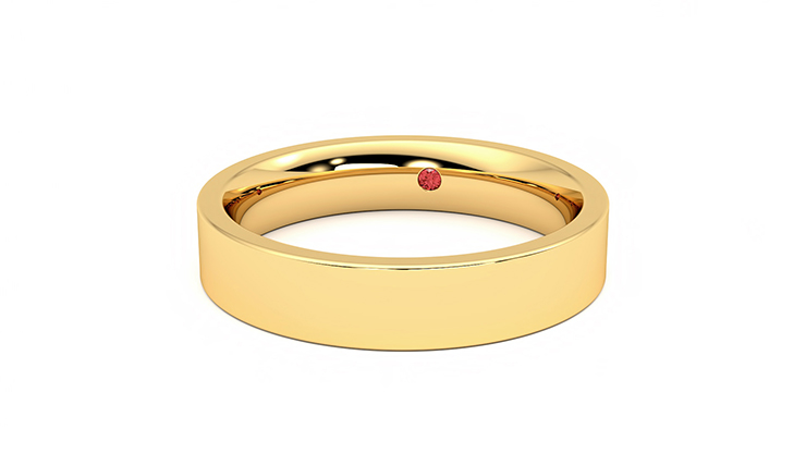 Taylor & Hart Buckeye Wedding Ring 360 degree image 27