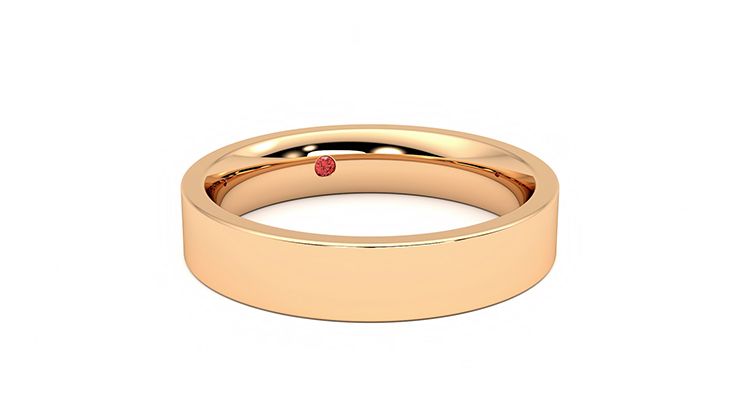 Taylor & Hart Buckeye Wedding Ring 360 degree image 4