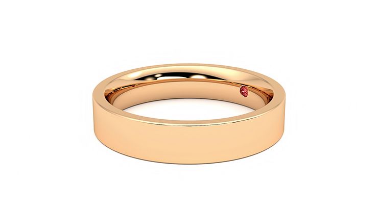 Taylor & Hart Buckeye Wedding Ring 360 degree image 23