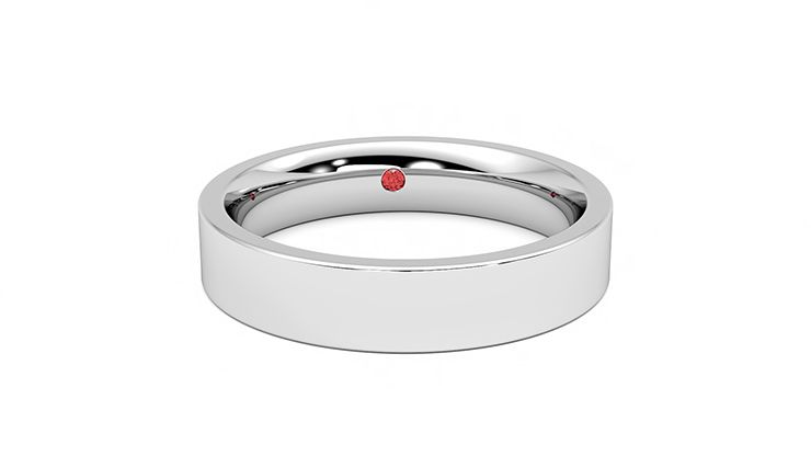 Taylor & Hart Buckeye Wedding Ring 360 degree image 2