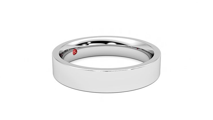 Taylor & Hart Buckeye Wedding Ring 360 degree image 7