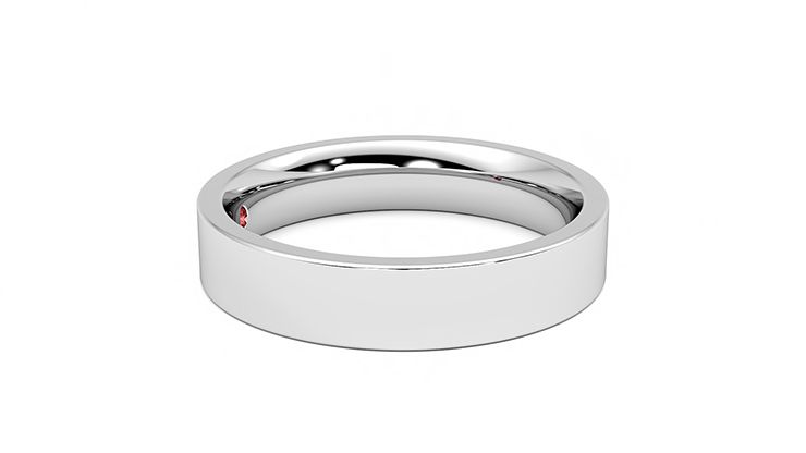 Taylor & Hart Buckeye Wedding Ring 360 degree image 9