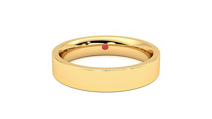 Taylor & Hart Buckeye Wedding Ring 360 degree image 1