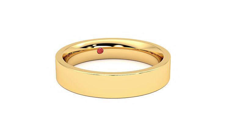 Taylor & Hart Buckeye Wedding Ring 360 degree image 4