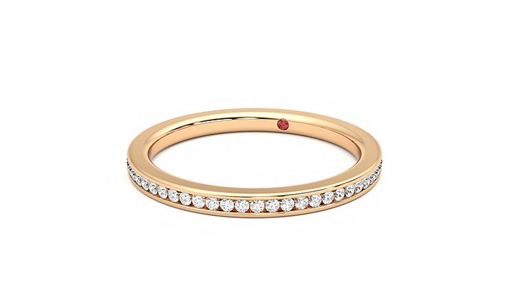 Taylor & Hart Buttercup Wedding Ring 360 degree image 26