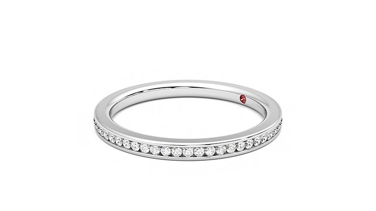 Taylor & Hart Buttercup Wedding Ring 360 degree image 23