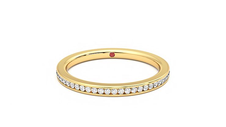 Taylor & Hart Buttercup Wedding Ring 360 degree image 1