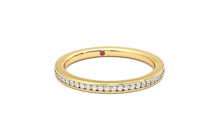 Taylor & Hart Buttercup Wedding Ring 360 degree image 3