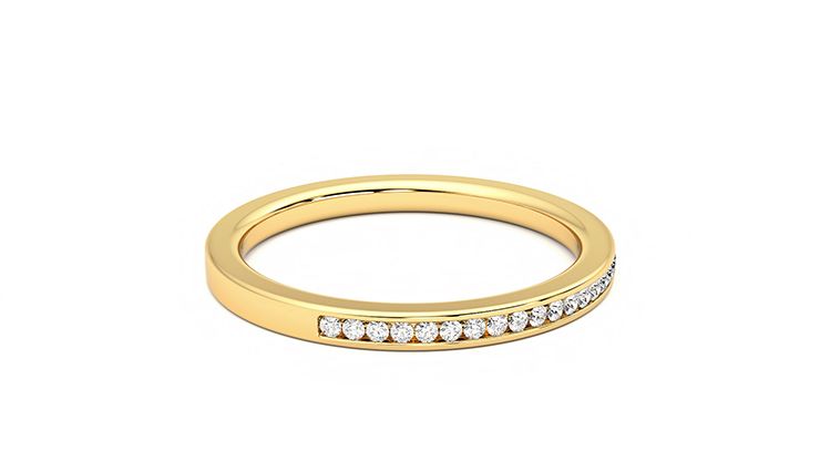 Taylor & Hart Buttercup Wedding Ring 360 degree image 11