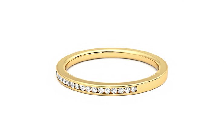 Taylor & Hart Buttercup Wedding Ring 360 degree image 19