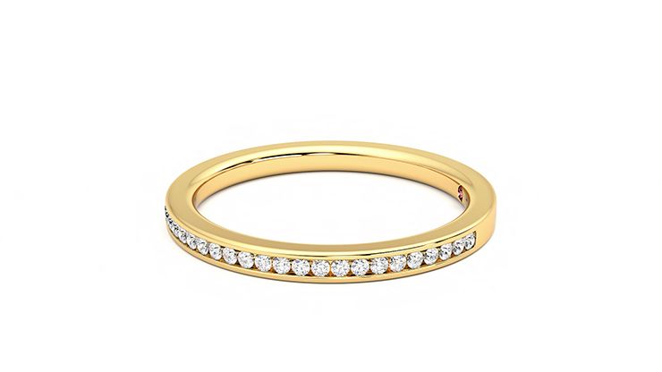 Taylor & Hart Buttercup Wedding Ring 360 degree image 21