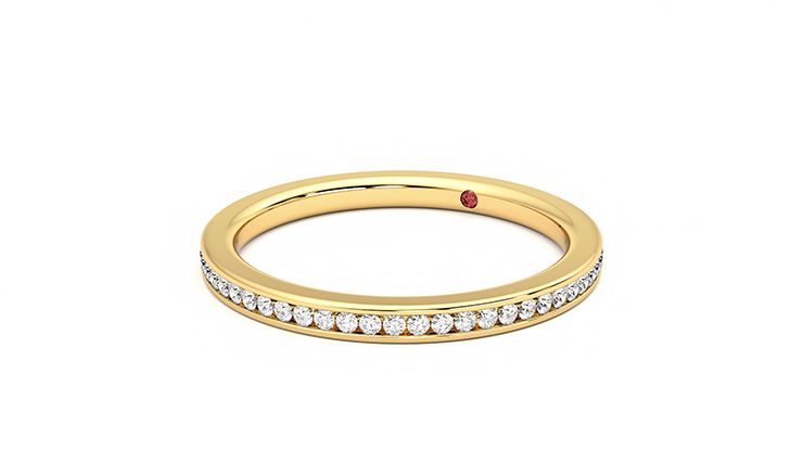 Taylor & Hart Buttercup Wedding Ring 360 degree image 25