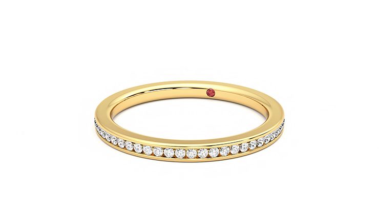 Taylor & Hart Buttercup Wedding Ring 360 degree image 26