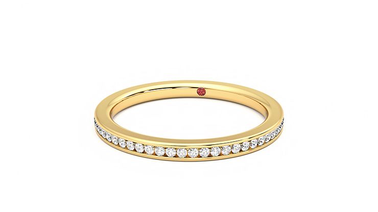 Taylor & Hart Buttercup Wedding Ring 360 degree image 27