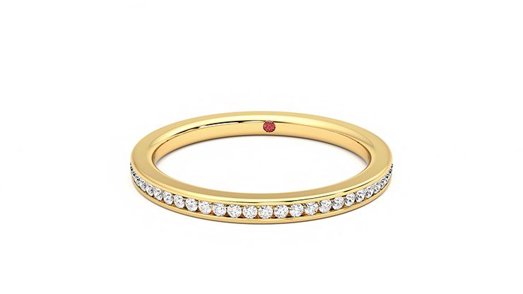 Taylor & Hart Buttercup Wedding Ring 360 degree image 28