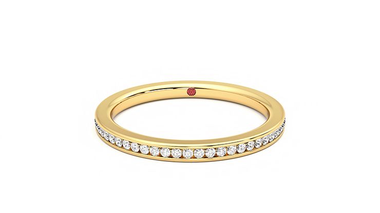 Taylor & Hart Buttercup Wedding Ring 360 degree image 29