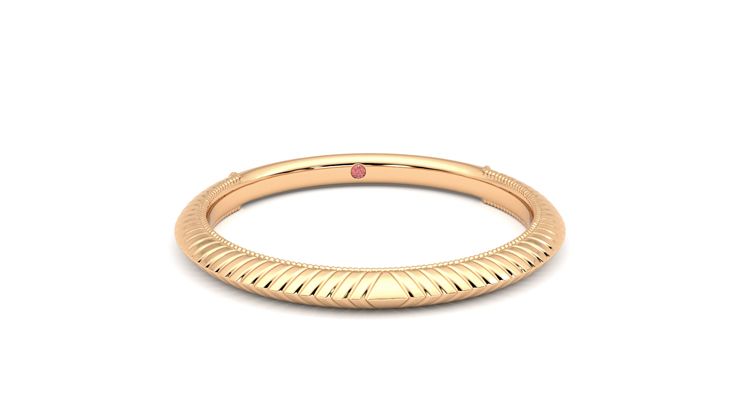 Taylor & Hart Calico Wedding Ring 360 degree image 2