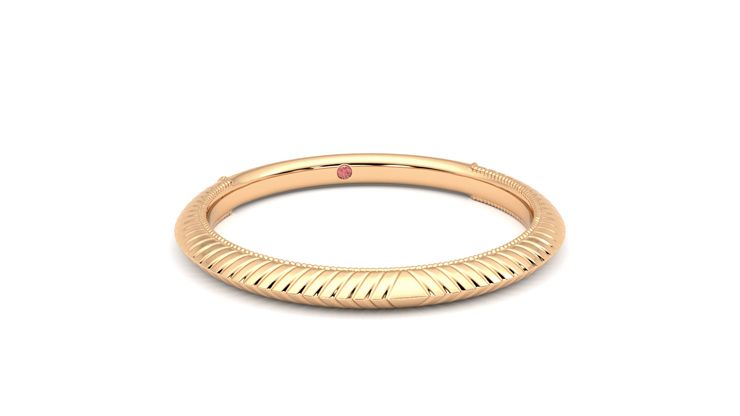 Taylor & Hart Calico Wedding Ring 360 degree image 3