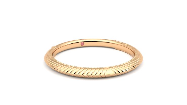 Taylor & Hart Calico Wedding Ring 360 degree image 4