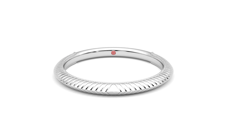 Taylor & Hart Calico Wedding Ring 360 degree image 0