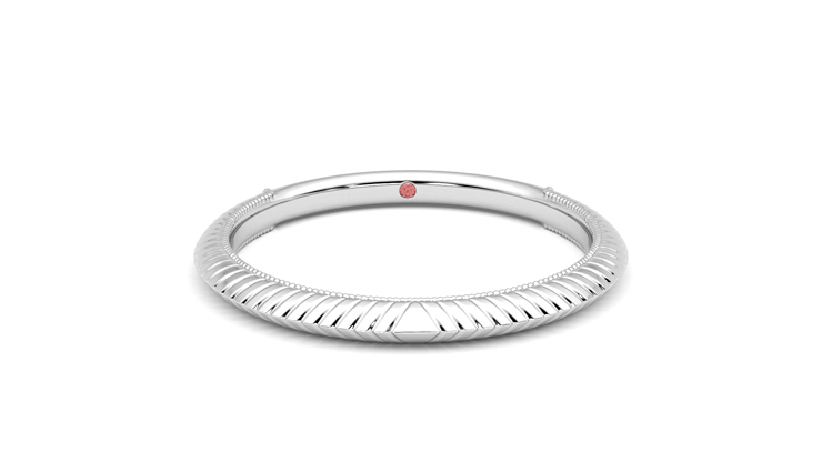 Taylor & Hart Calico Wedding Ring 360 degree image 1