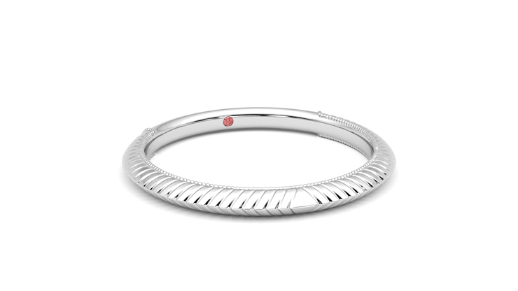 Taylor & Hart Calico Wedding Ring 360 degree image 4