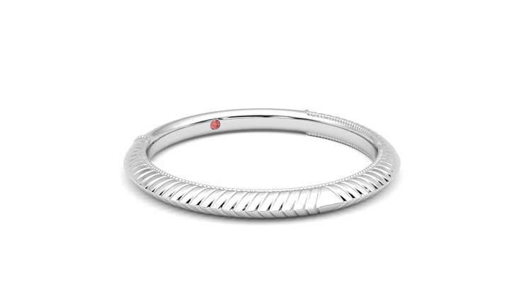 Taylor & Hart Calico Wedding Ring 360 degree image 5