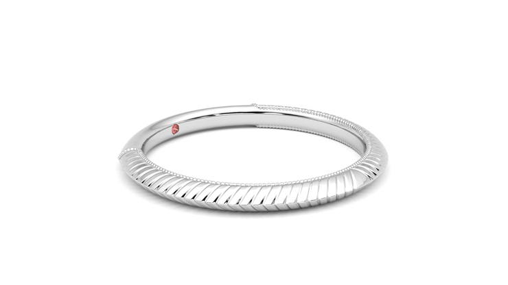 Taylor & Hart Calico Wedding Ring 360 degree image 7